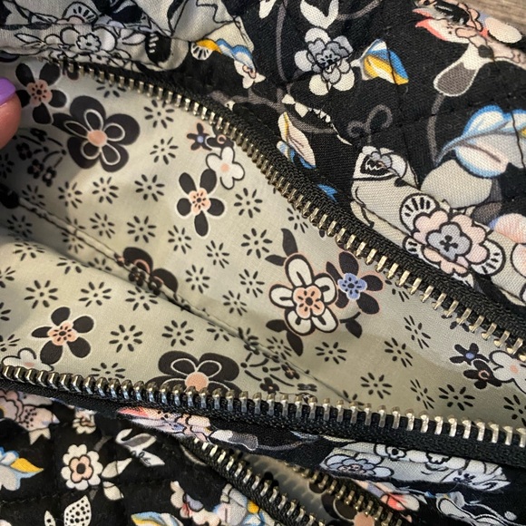Black Floral Vera Bradley Crossbody - Picture 6 of 12